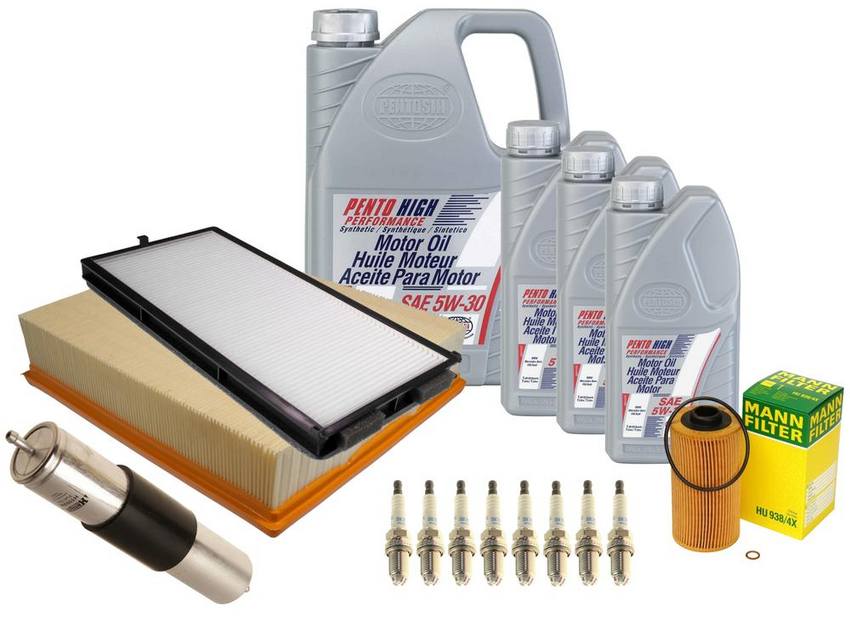 BMW Ignition Tune-Up Kit (5W-30) (8 Liter) (High Performance) 64311390836 - eEuroparts Kit 3084996KIT
